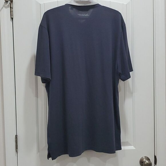 Travis Mathew Mens Golf Polo Shirt Navy/Grey  Size xlarge - Picture 7 of 7